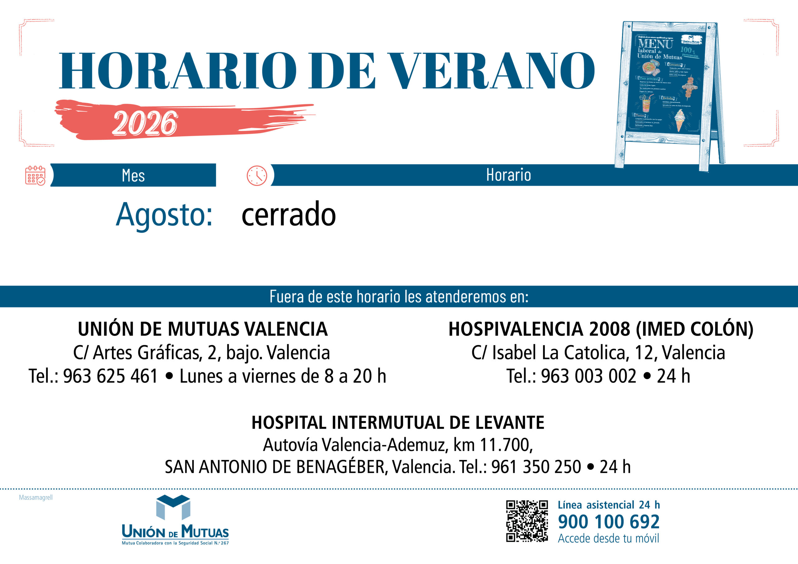 Horario especial