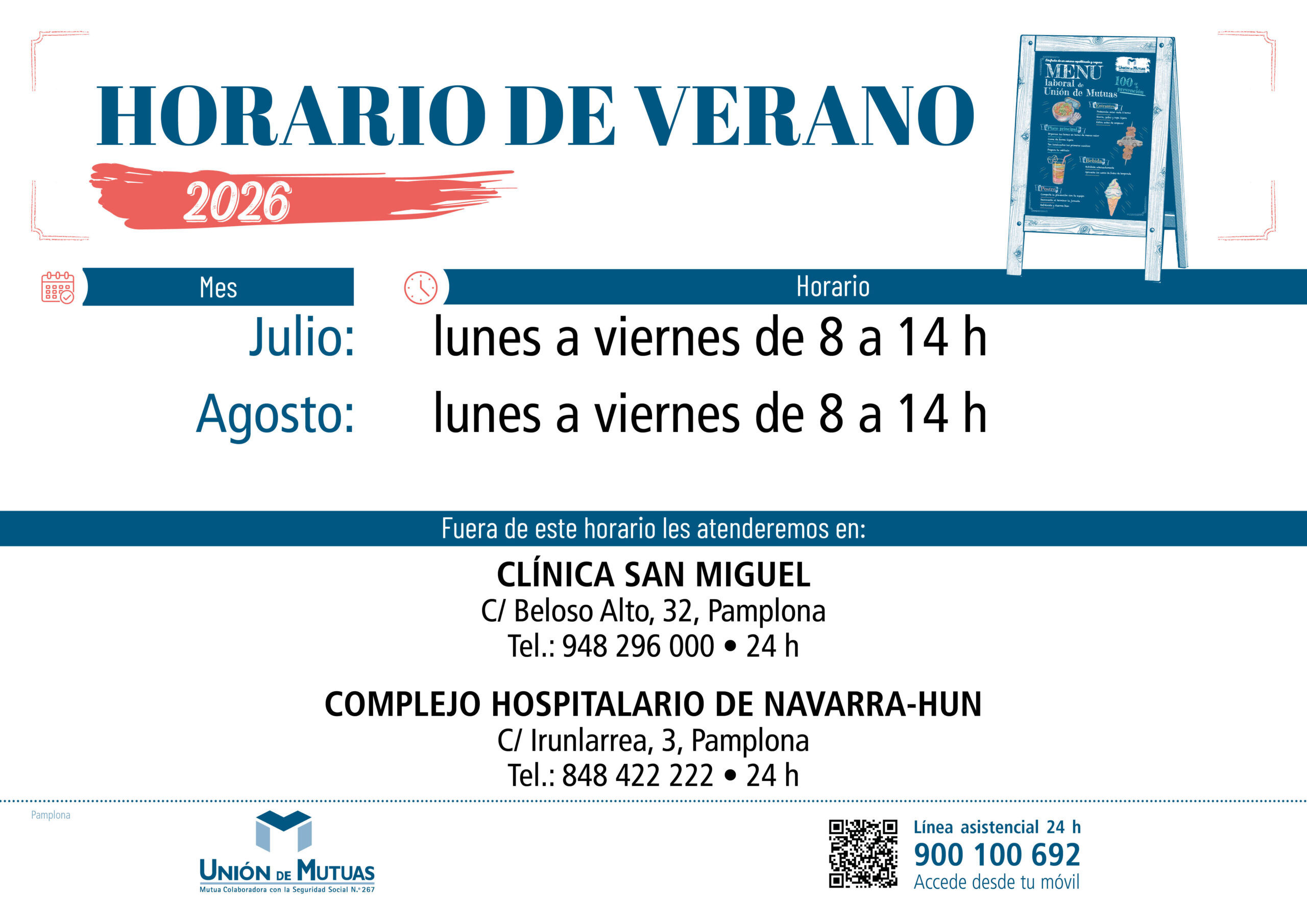 Horario especial