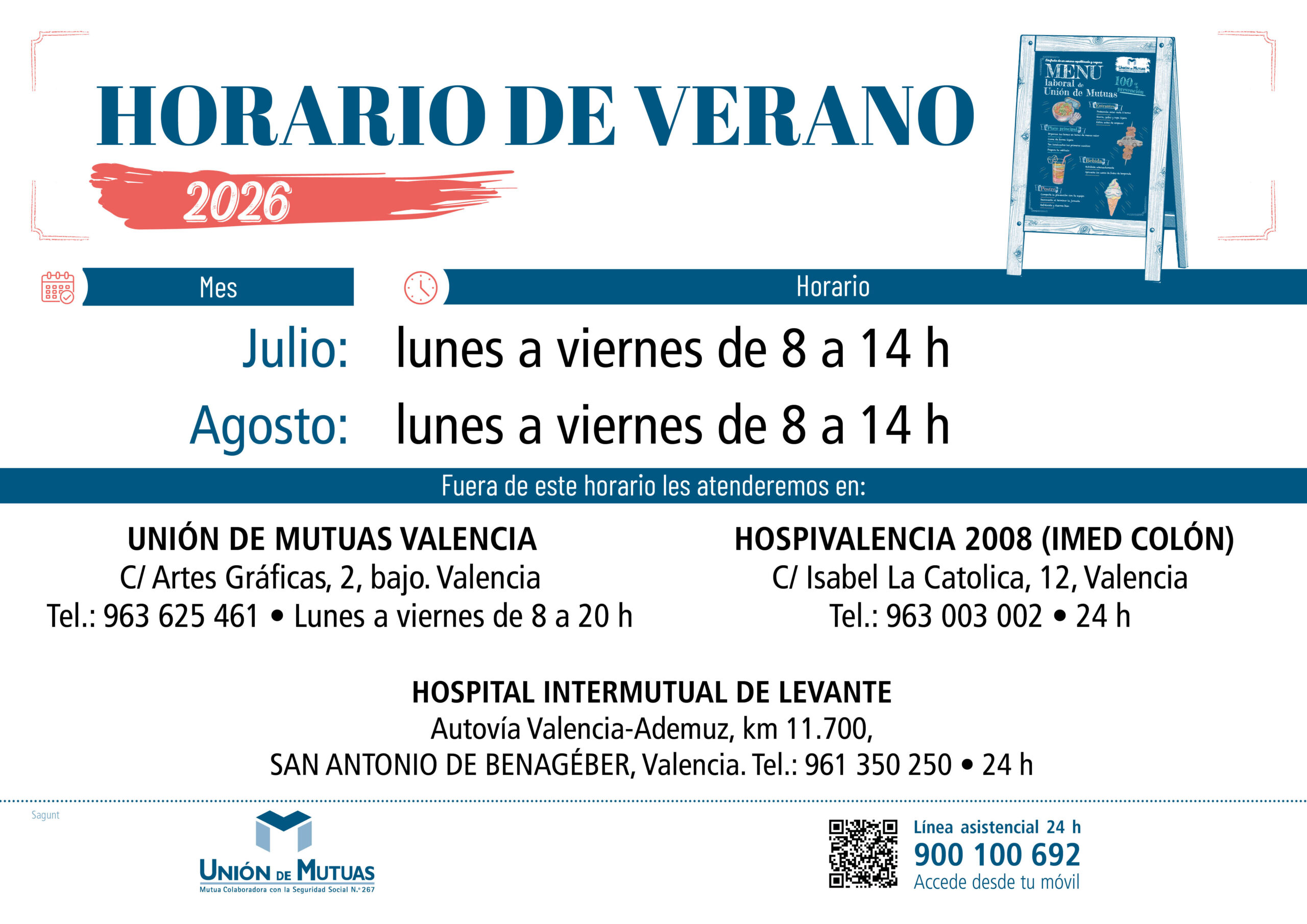 Horario especial